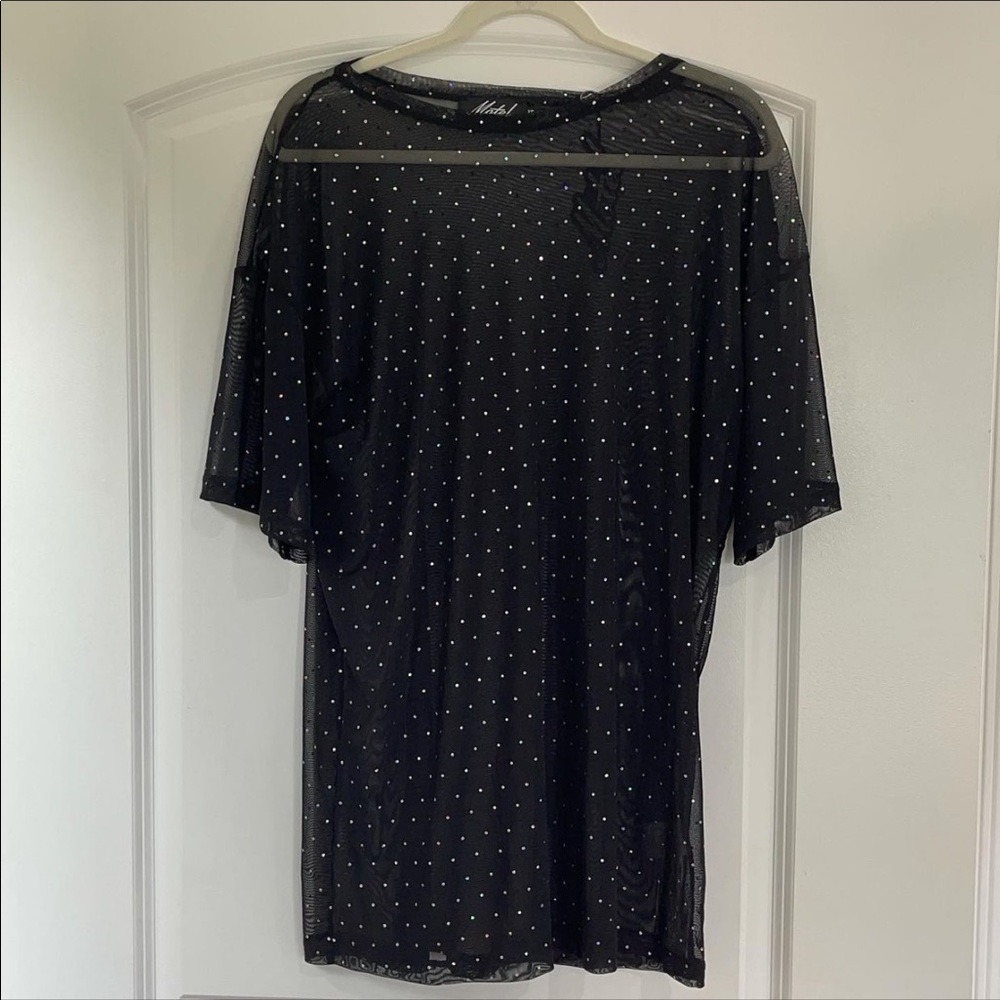Motel Rocks crystal sheer dress. Size XS.